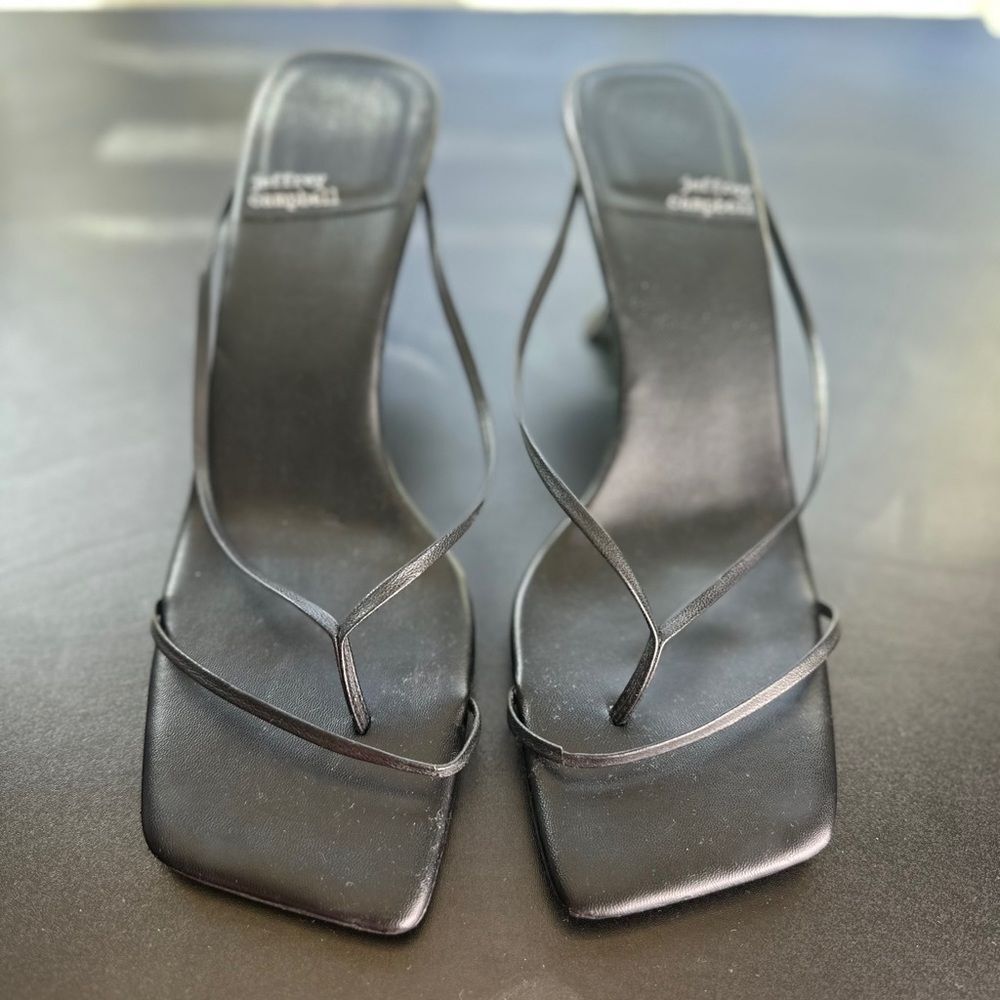 Jeffrey Campbell Elegant Black Strappy Heels Size 11